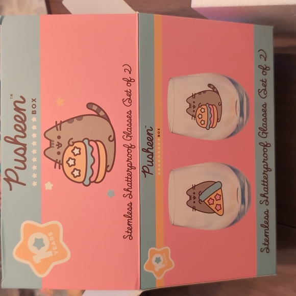 Pusheen Other - NIB Pusheen Box Exclusive Winter 2020 Stemless Shatterproof Wine Glasses